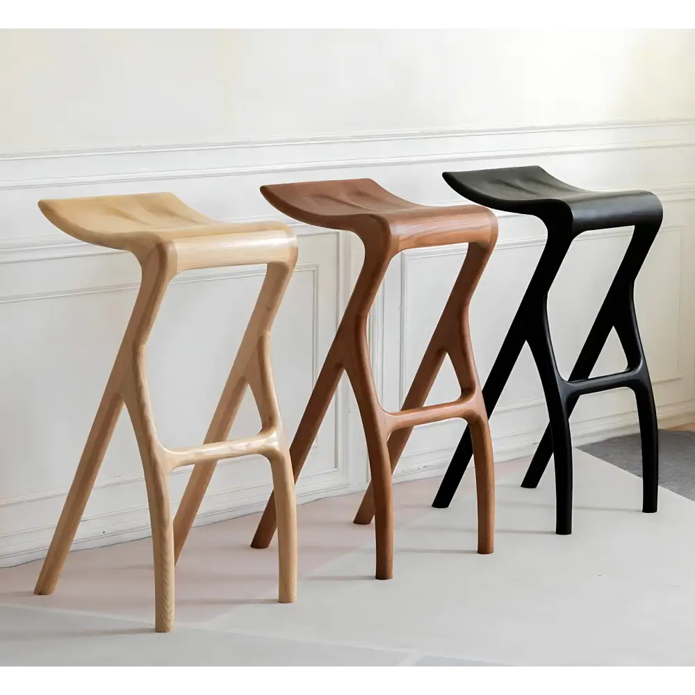 Hina Bar Stool - 45cm - Black / Singular - Bar Stool