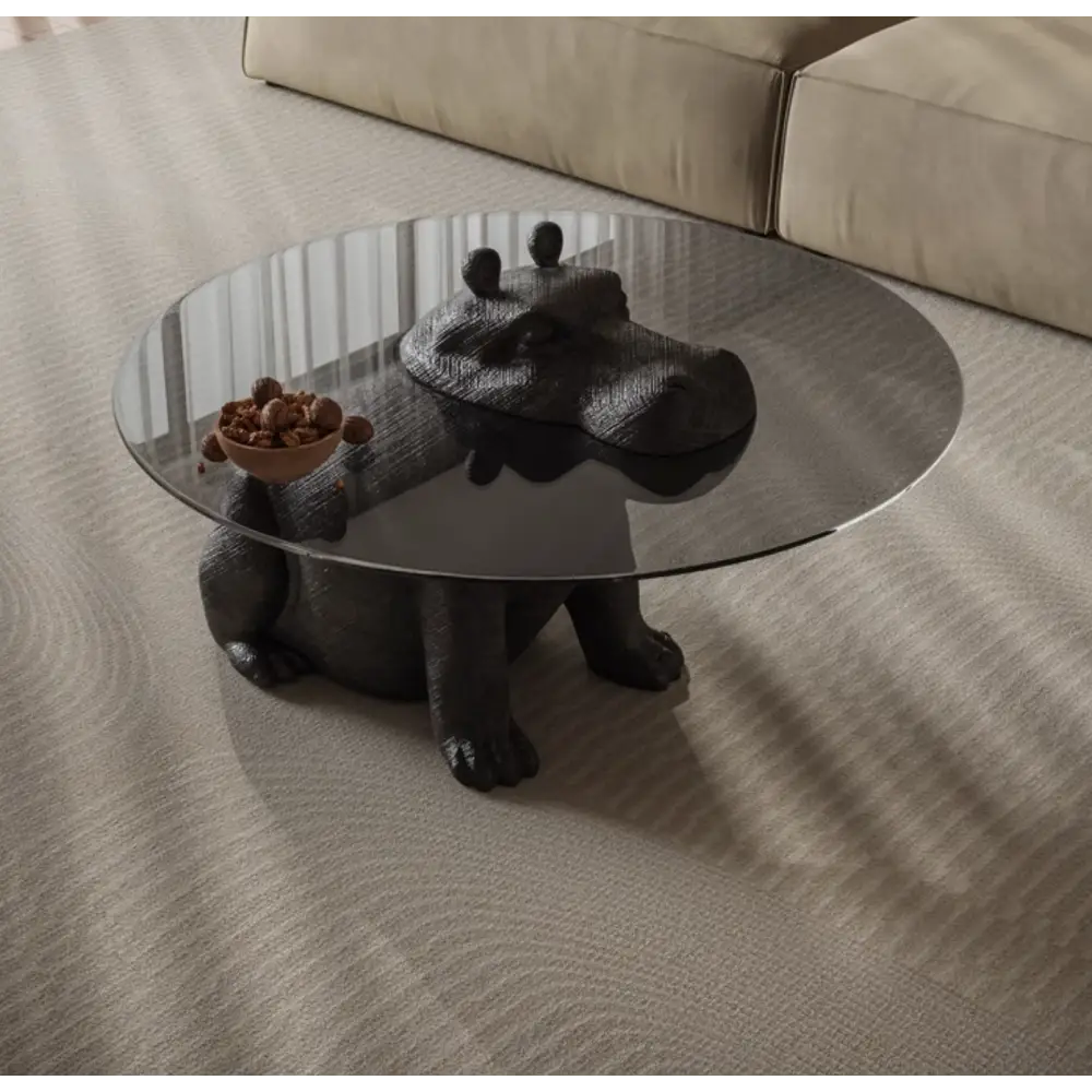 Hippo Coffee Table Side Table Glass
