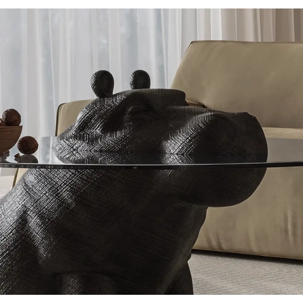 Hippo Coffee Table Side Table Glass
