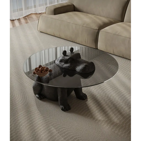 Hippo Coffee Table Side Table Glass
