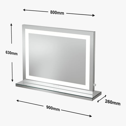 Hollywood Crystal Pro Mirror 80x60cm