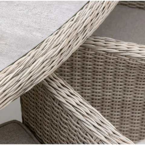 Holton 6 Seater Oval Table Set - outdoor table and chairs