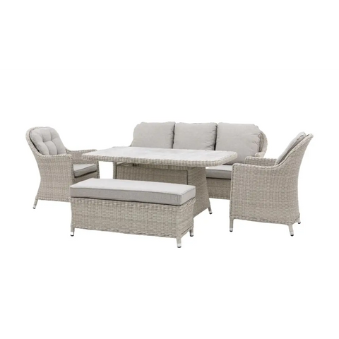 Holton Garden Suite Rectangle Table set - outdoor table and chairs