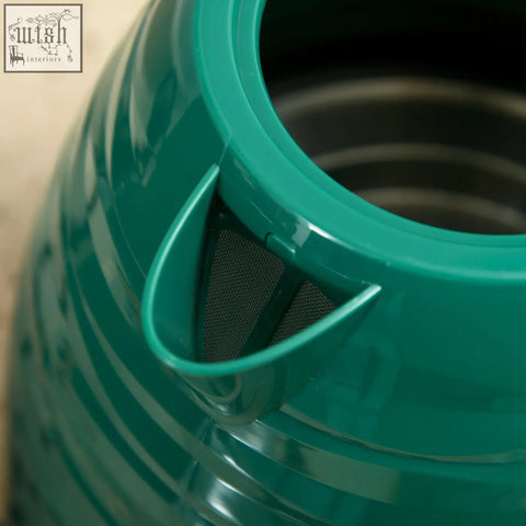 Teal plastic rapid boil kettle with ribbed body and mesh filter spout from homcom 3000w 17l boil kettle set