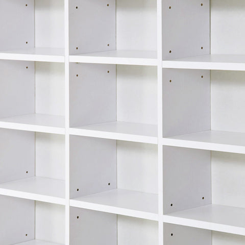 HOMCOM 33 Adjustable Compartment Storage Unit - White