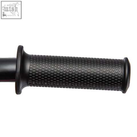 Black rubber grip with textured grid pattern on red HOMCOM 6V kids electric ride-on motorcycle with start-up sounds