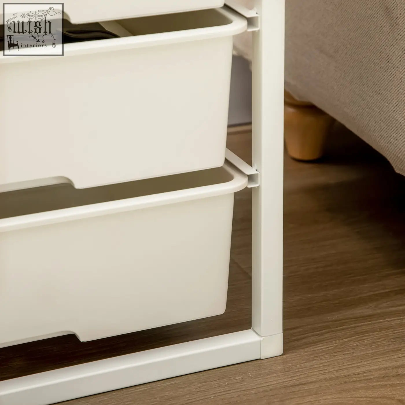 White homcom bedroom chest of drawers with steel frame and six drawers offers tall storage and minimalist design