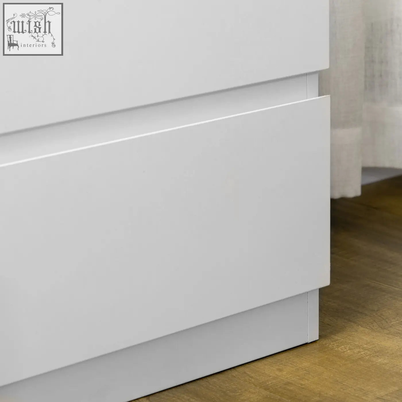 White minimalist homcom chest of drawers with three drawers particle board storage organiser unit for bedroom