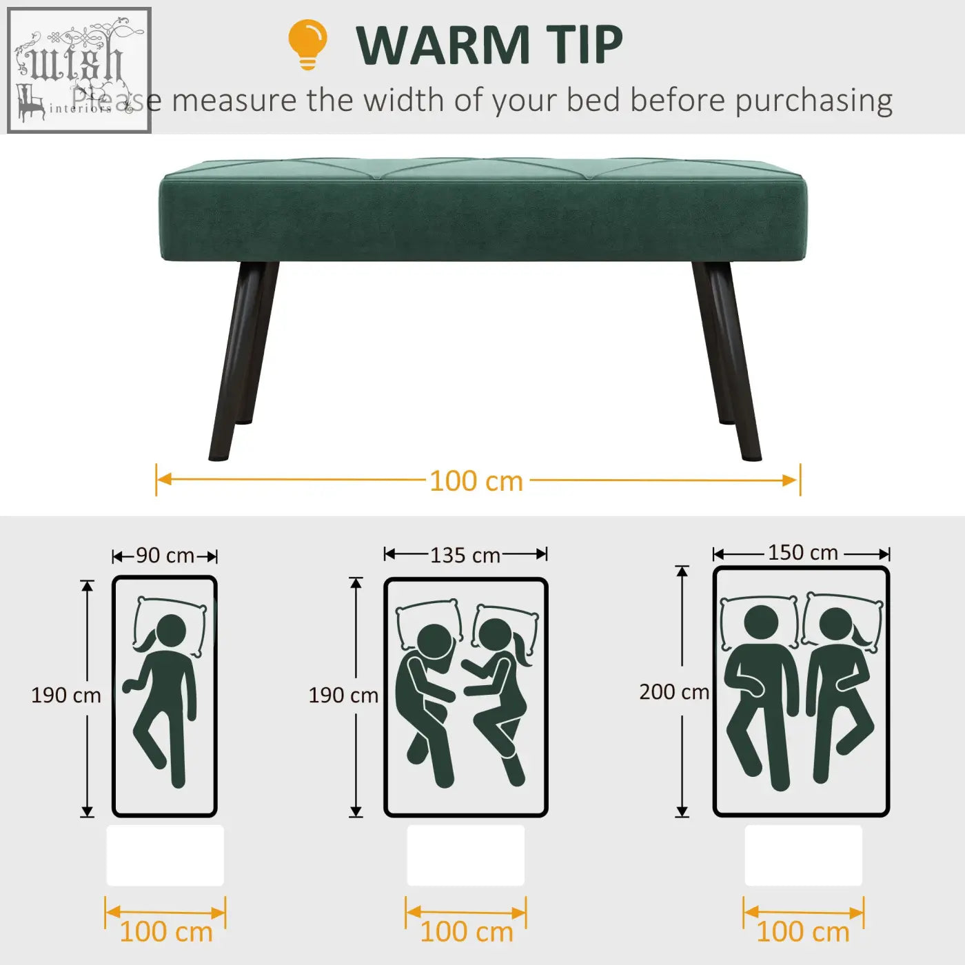 Deep green tufted velvet bench with powder coated steel legs for bedroom hallway seating by HOMCOM