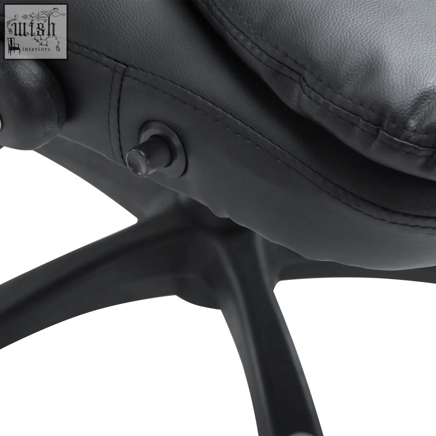 Black leather homcom massage office chair with heat feature and sturdy metal base for executive workspace