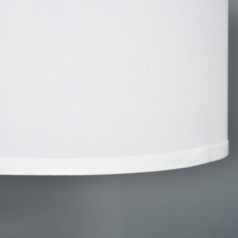 Homcom floor lamp with white linen lampshade featuring a subtle woven texture perfect for living room use