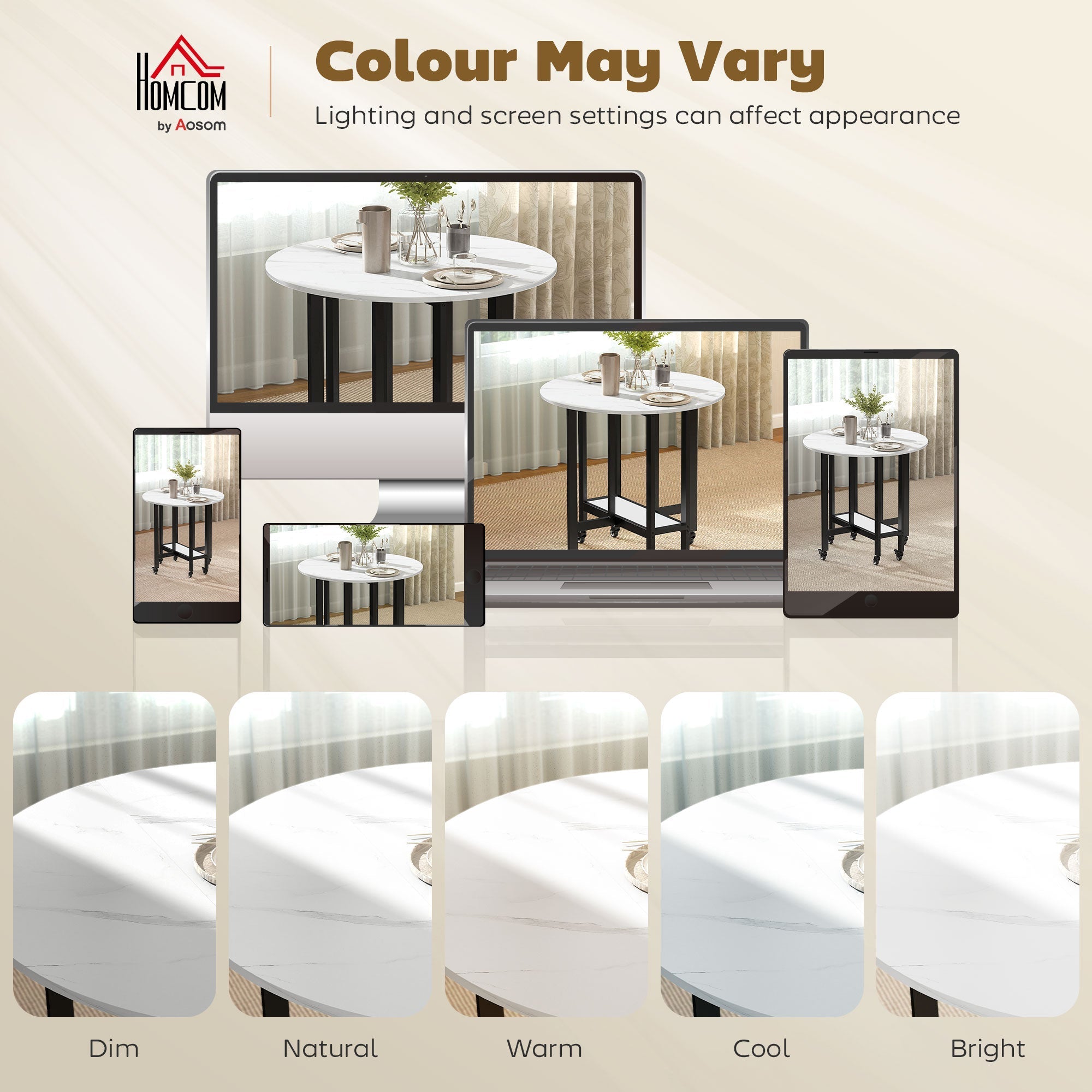 White marble top folding dining table with black metal legs and lower shelf for small spaces and dining room use