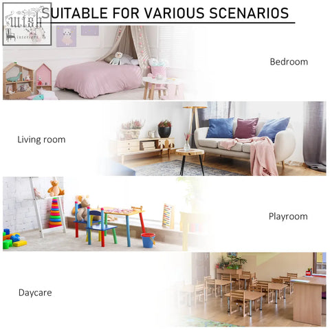 Homcom kids 3 tier grey bookcase with nine compartments and three fabric drawers for bedroom playroom and daycare use
