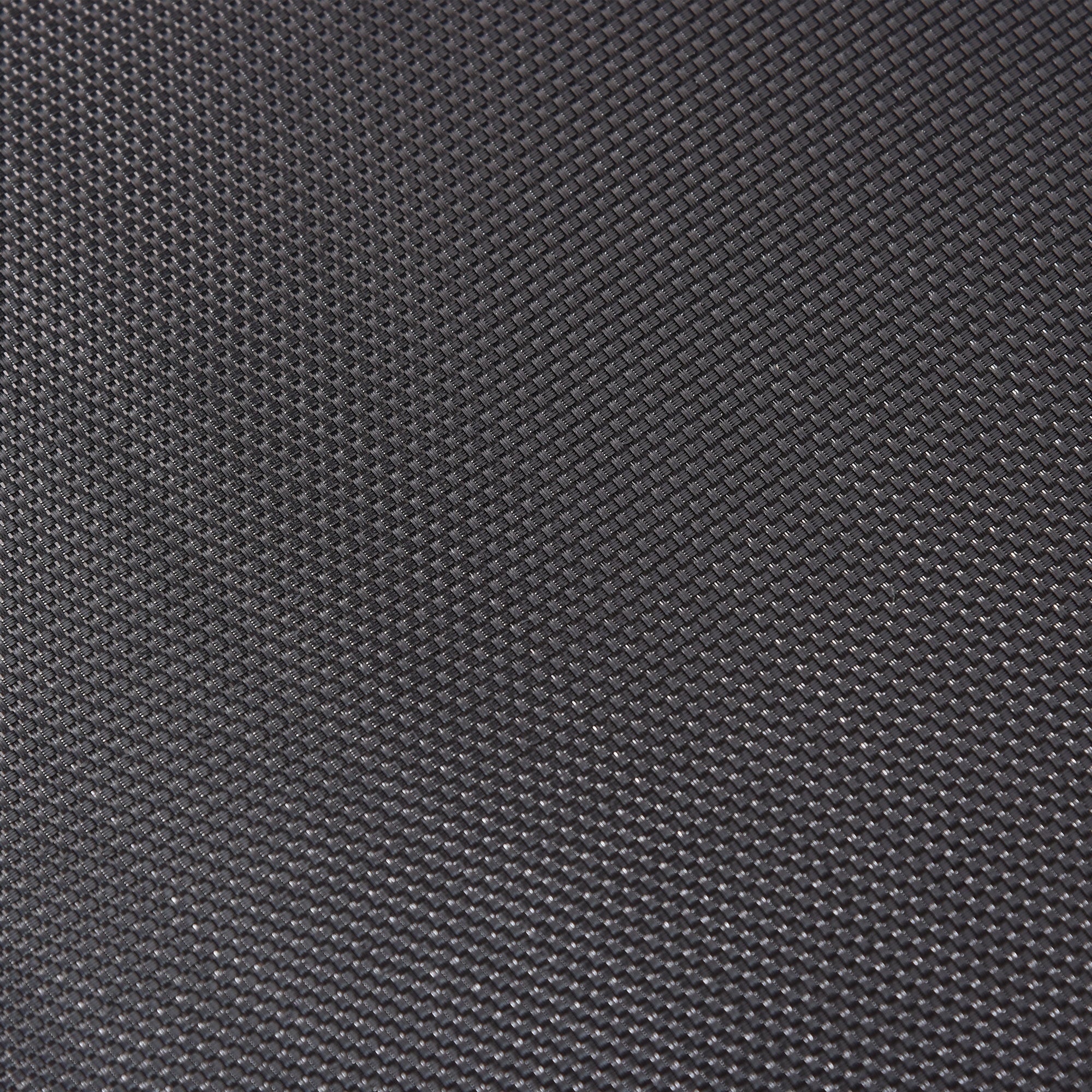Black woven nylon fabric with tight diamond pattern on homcom mini fitness trampoline metal frame and safety pad