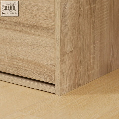 Light oak homcom shoe bench corner with groove handles 60w x 30d wooden cabinet and padded seat for entryway storage