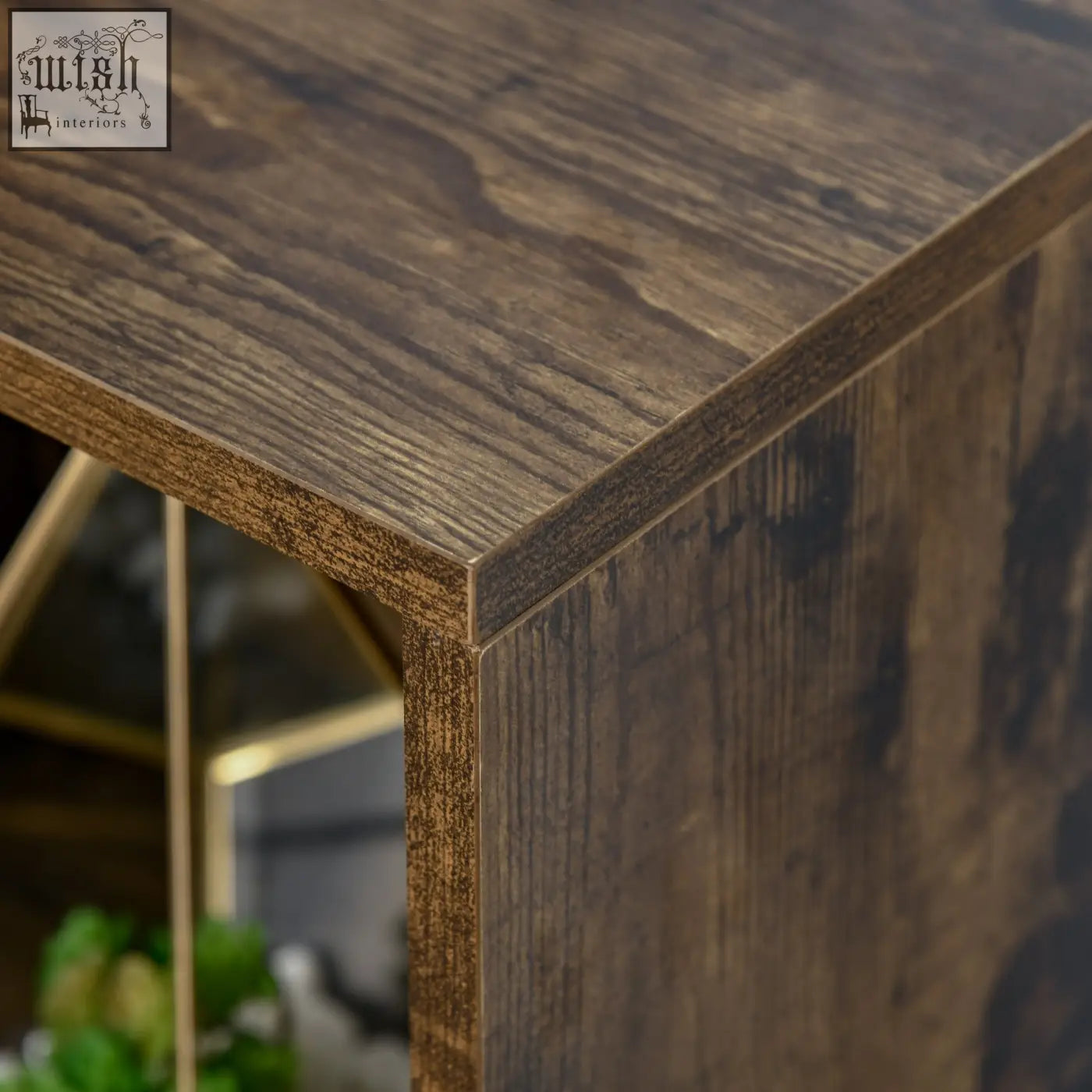 Dark brown rustic wood effect six-cube bookcase with particle board structure and textured grain finish by homcom