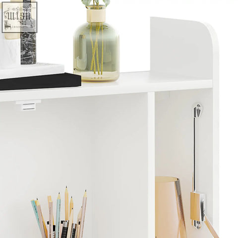 White homcom wall mounted drop leaf floating laptop desk with magnetic working panel and open shelving for storage