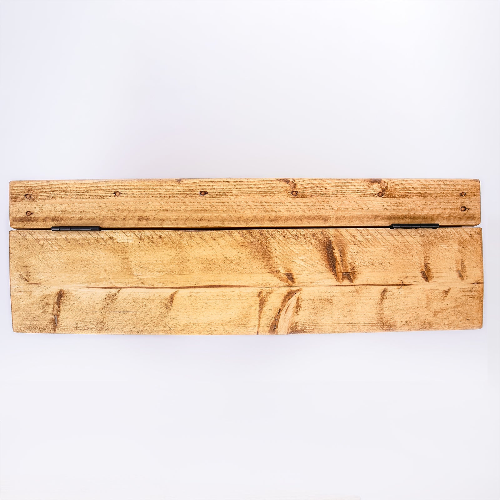 Home blanket box with reclaimed wood shelf in natural light brown finish perfect for towel and toy storage free uk delivery