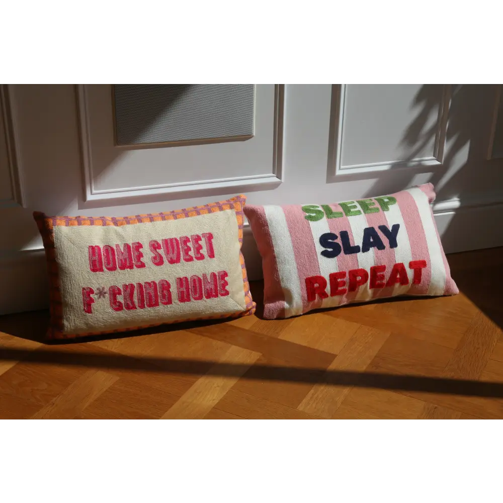 Home Sweet F*cking Home Needlepoint Cushion - Cushion