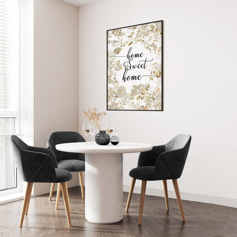 Home Sweet Home Art Print | Set of 1 Welcoming Wall art Print