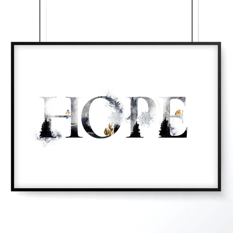 Xmas wall art print for Christmas decor