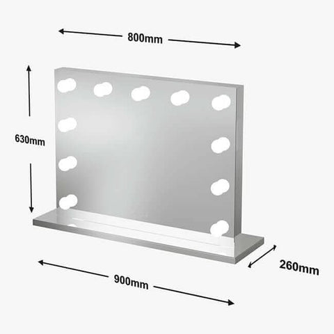 Hepburn Hollywood Mirror 80x60cm