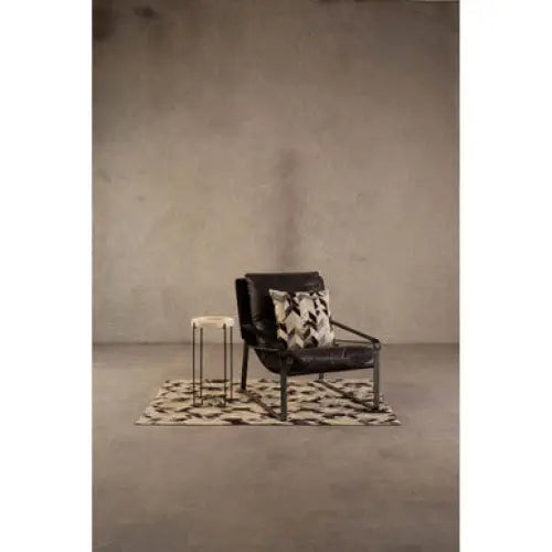 Hoxton Dark Brown Leather Lounge Chair - Arm Chair