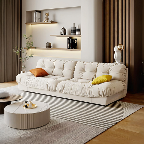 Hudson Soft Two Seater, Three Seater, Four Seater Sofa, Cream