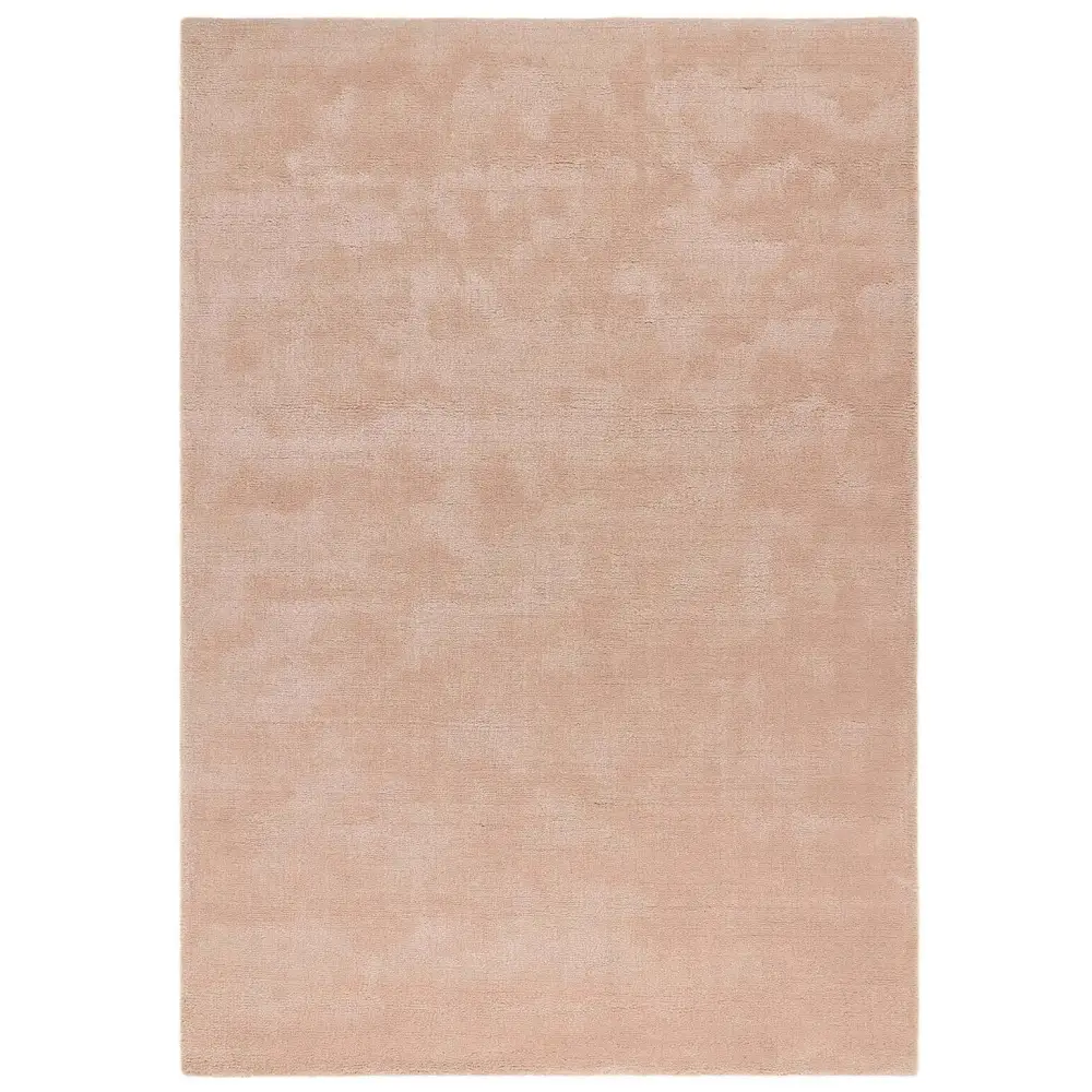 Hush Solid Coral Pink Luxury Rug - Rugs