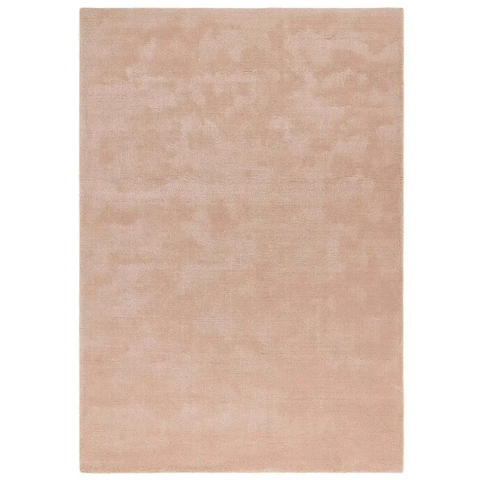 Hush Solid Coral Pink Luxury Rug - Rugs
