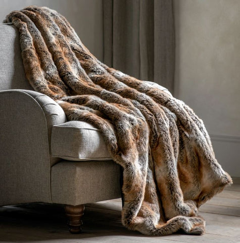 Husky Fur Throw 170cm x 130cm