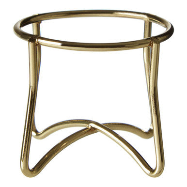 Gold finish metal egg cup with sleek minimalist design from hygge single gold finish collection
