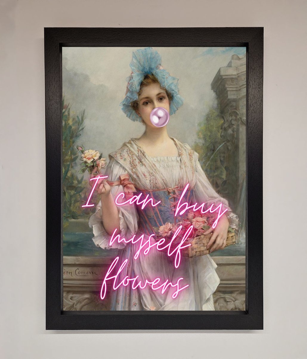 I Can Buy Myself Flowers Framed Print