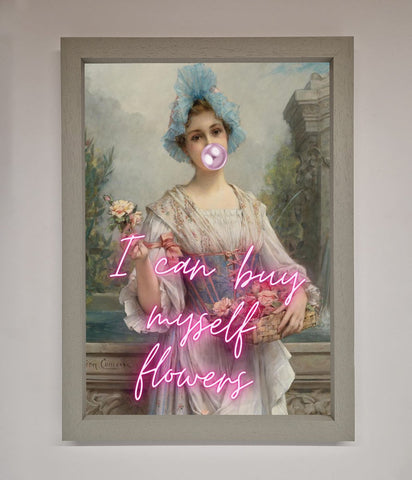 I Can Buy Myself Flowers Framed Print