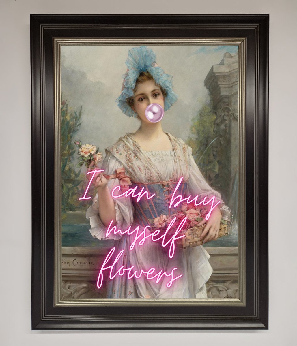 I Can Buy Myself Flowers Framed Print