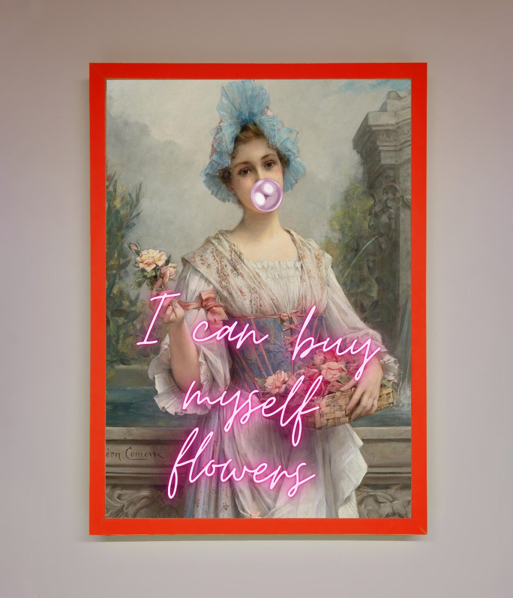 I Can Buy Myself Flowers Framed Print