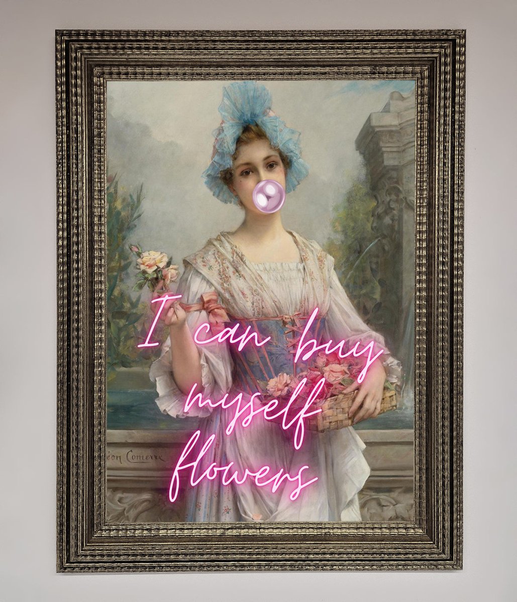 I Can Buy Myself Flowers Framed Print