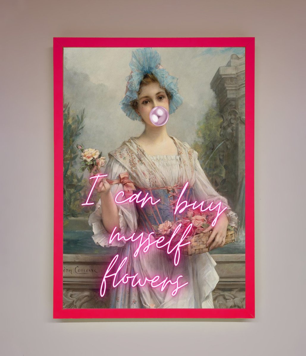 I Can Buy Myself Flowers Framed Print