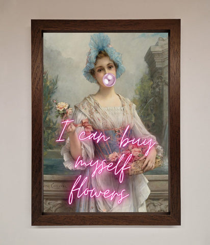 I Can Buy Myself Flowers Framed Print