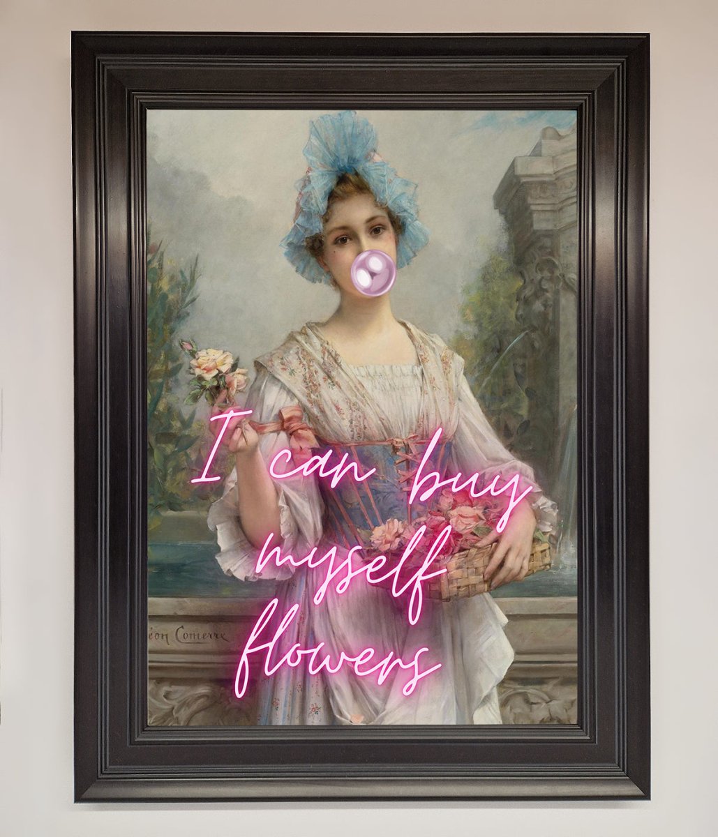 I Can Buy Myself Flowers Framed Print