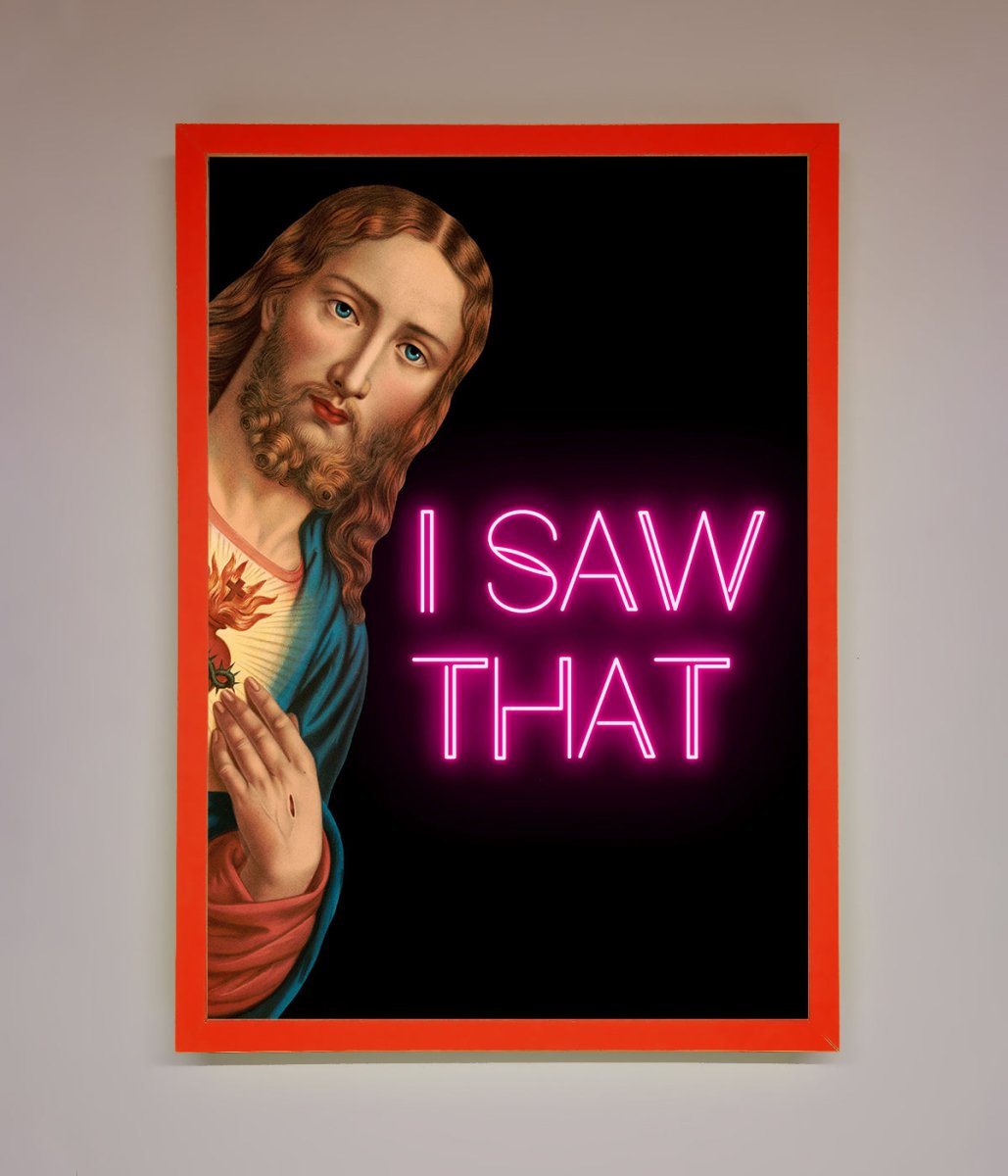 I Saw That Framed Print