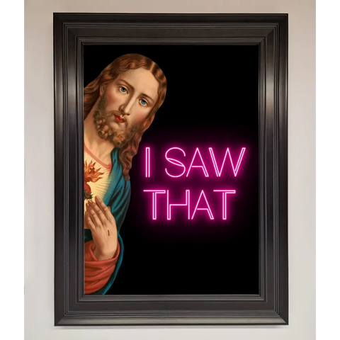 I Saw That Framed Print - A1 (59.4 x 84.1 cm) / Matt Black - Framed Print