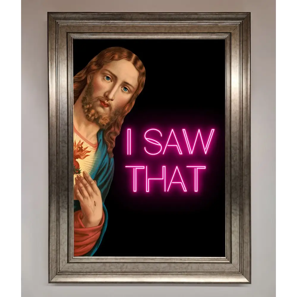 I Saw That Framed Print - A3 (29.7 x 42 cm) / Silver - Framed Print