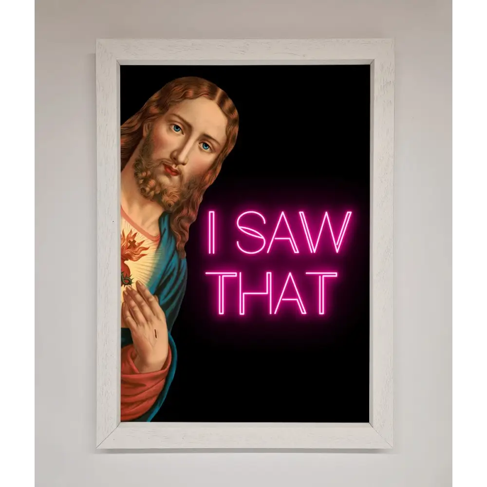 I Saw That Framed Print - A3 (29.7 x 42 cm) / White - Framed Print