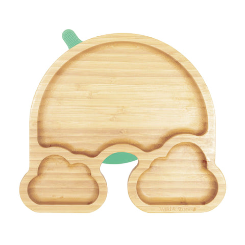Baby Bamboo Weaning Plate Set - Over The Rainbow