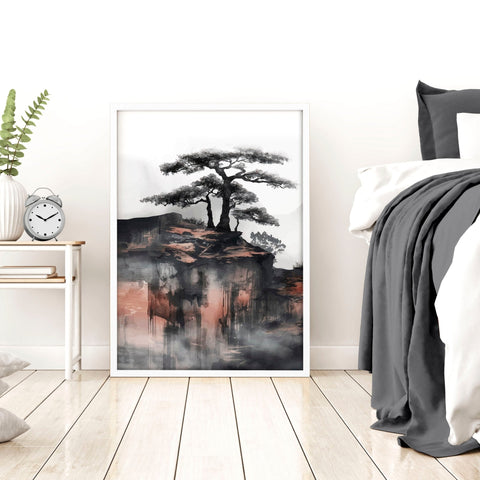 Ideas For Bedroom Wall Art | Set of 3 Asian Inspired Wall art Prints