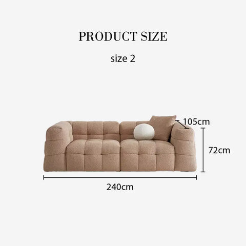 Ikaros Three Seater / Four Seater Cloud Sofa Boucle - Sofa
