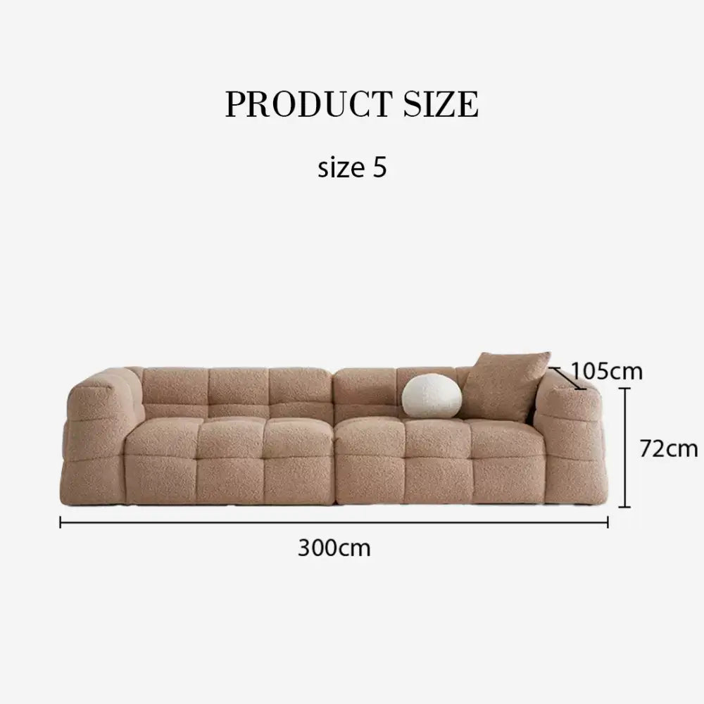 Ikaros Three Seater / Four Seater Cloud Sofa Boucle - Sofa