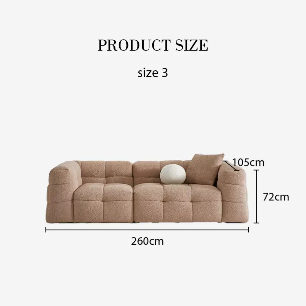 Ikaros Three Seater / Four Seater Cloud Sofa Boucle - Sofa