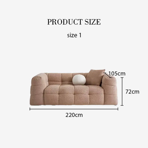 Ikaros Three Seater / Four Seater Cloud Sofa Boucle - Sofa